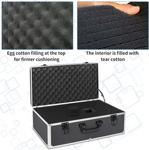 Maleta de Aluminio para Herramientas al por Mayor con Forro Completo de Espuma EPE, Estuche Protector para Electricistas, Equipos Eléctricos e Instrumentos - Product Image 5