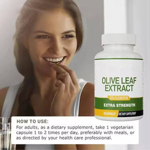 OEM produk laris ekstrak daun zaitun Vegan kapsul ekstrak daun zaitun suplemen 120 topi - Product Image 5