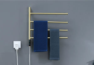Sèche-serviettes à prix avantageux, porte-serviettes rotatif, sèche-serviettes électrique avec minuterie intégrée, porte-serviettes chauffants pour <span class=keywords><strong>salle</strong></span> <span class=keywords><strong>de</strong></span> <span class=keywords><strong>bain</strong></span> - Product Image 2