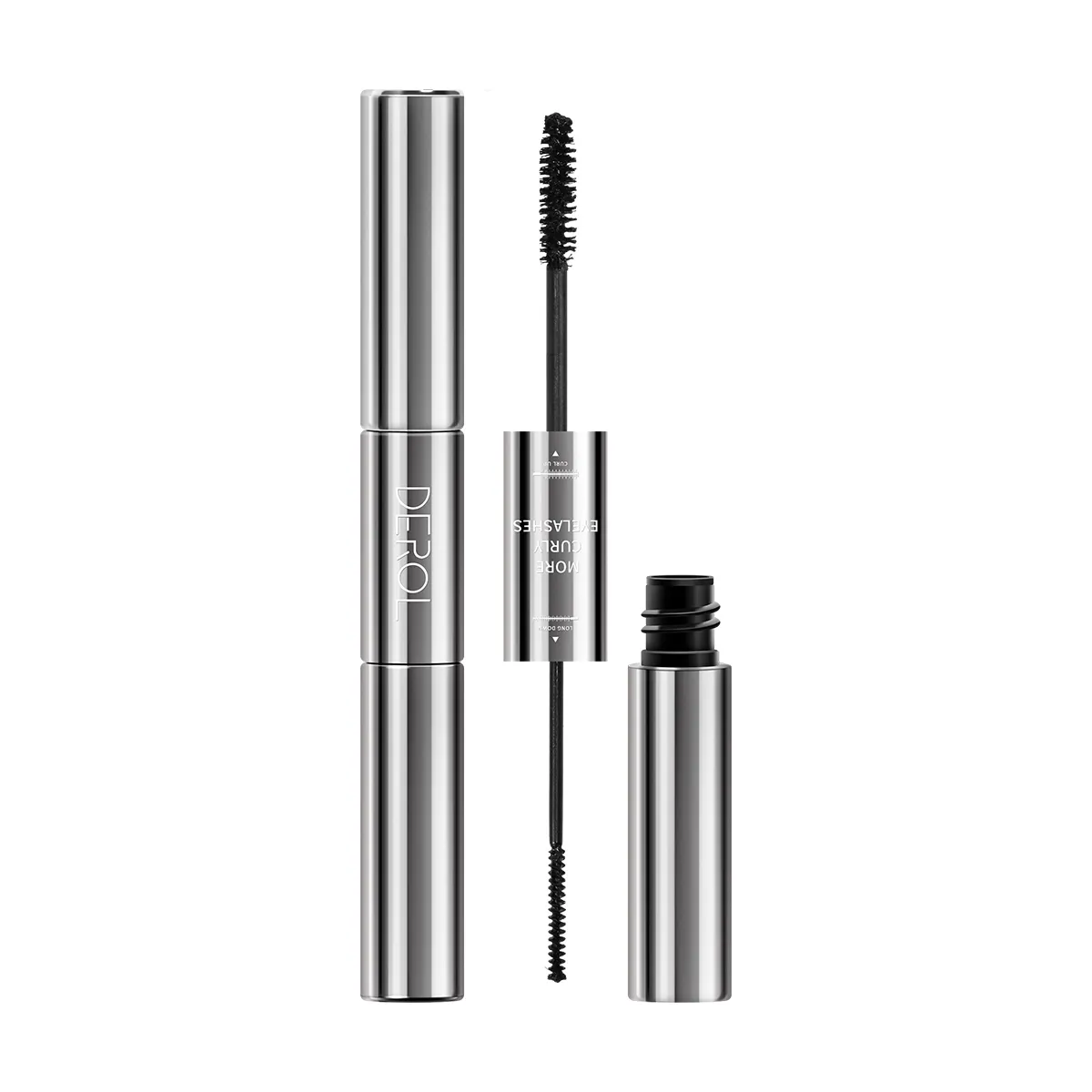 Dubbele Kop Mascara Dikke Krul Extensie Wimper Snel Droog Waterdicht Niet Bloeiende Verlengende Mascara Ogen Make-Up