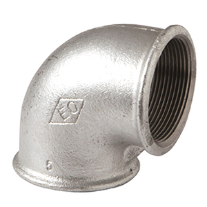 Codo hembra/hembra galvanizado 3/8 \ "liso acero al carbono/Cobre 12mm para fontanería NPT 16mm/25mm/50mm conector de aceite de zinc fundido - Product Image 3