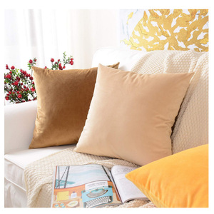 Cojines y fundas de almohada de terciopelo hechos a medida, cojines de asiento y respaldo de color liso, fundas para cojines de coche, almohada - Product Image 4
