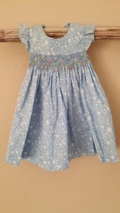 Printed Stylish Cute Baby Smoked Toddle Handmade Dress - 2023 - Product Image 4
