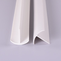 Profilé d'extrusion PVC écologique personnalisé, bande de bordure en T, bandes de remplissage, clips en plastique, design moderne pour fenêtres/portes de bureau