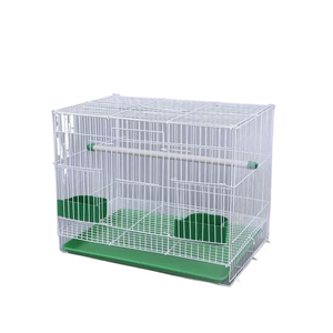 Premium Large <b>Plastic</b> Rounded Pet Parrot House Bird Carrier Breeding Folded Double-Layer Bird Cage with <b>Wheels</b> All Seasons - Product Image 1
