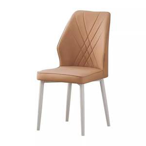 Chaises de salle à manger modernes rembourrées souples de style crème pour la maison, le bureau, les hôtels, les restaurants et les bars - Product Image 5