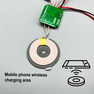 Mesita de Noche Inteligente con Carga Inalámbrica Rápida de 15W, Conector USB, Tira de Luz LED y Interruptor Regulador para Teléfono - Product Image 5