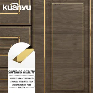 OEM ODM Furniture Tile Trim Stainless Steel Mirror Flat Strip Profile Gold Custom Metal Strip