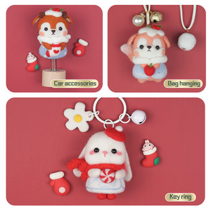 Fieltro de lana Poke Le Snow White Series 1 a 1 Manual de enseñanza de video DIY - Product Image 3