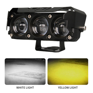 ไฟหน้ารถยนต์ LED แบบดัดแปลง จอแสดงผล LED สำหรับมอเตอร์ไซค์ 3 เลนส์ สว่างพิเศษ สำหรับติดตั้งเพิ่ม/อัพเกรด ไฟสปอร์ตไลท์ LED 3-1 รุ่น M - Product Image 2