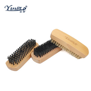 Cepillos para zapatos Yinste de madera maciza con cerdas de cerdo, 3 piezas para limpieza y cuidado. - Product Image 2