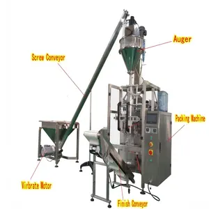 Mini Automatic Flour Machines For Powdered Foods Into Cans Medicine Powder Packaging Machine