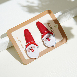 Ensemble de pinces à cheveux de Noël Arbre de Noël arc Dames cadeau de vacances ne pas blesser les cheveux mini <span class=keywords><strong>trompette</strong></span> pince à cheveux - Product Image 5