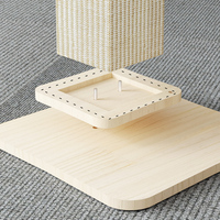Jouet de meubles interactifs pour chat griffoir en bois pour chat grand griffoir en sisal pour chats et chatons