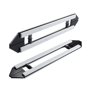 Poignée de porte minimaliste en faux marbre, quincaillerie d'entrée en acier inoxydable pour portes doubles en bois massif de chambre VIP d'hôtel haut de gamme - Product Image 5