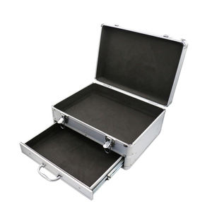 Caja <span class=keywords><strong>de</strong></span> aluminio para herramientas, maletín <span class=keywords><strong>de</strong></span> vuelo con contraseña/equipo <span class=keywords><strong>de</strong></span> llave bloqueado, estuche <span class=keywords><strong>de</strong></span> almacenamiento para <span class=keywords><strong>manicura</strong></span> y maquillaje cosmético - Product Image 4