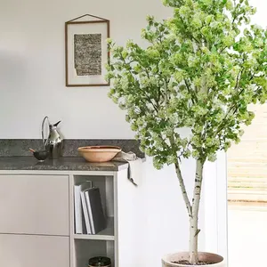 Wholesale Factory Price Customized Artificial Plant Faux Hydrangea Tree Indoor Green Tree with Exquisite Design