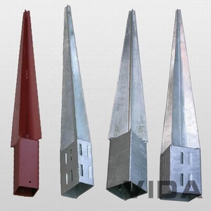 Piquets <span class=keywords><strong>de</strong></span> sol robustes pour poteaux <span class=keywords><strong>de</strong></span> clôture <span class=keywords><strong>4x4</strong></span>, vis <span class=keywords><strong>de</strong></span> terre galvanisées, pour poteaux carrés - Product Image 2