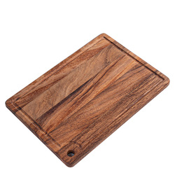 Kitchen Wooden Chopping Blocks Black Walnut Double-side Using Bread Fruit Cutting Board