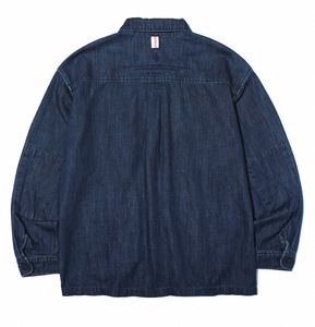 [OGARP] [KOREA <b>PRODUCT</b>] Point Denim Detail Shirket Blue - Product Image 2