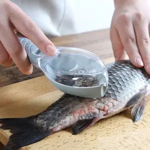 2024 nuevos diseños Limpieza de piel de pescado raspado escamas cepillado removedor de escamas de pescado accesorios de cocina