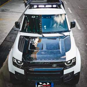 Kit de Carrocería Ancha Estilo LM para Range <span class=keywords><strong>Rover</strong></span> <span class=keywords><strong>Defender</strong></span> 90/110, Nuevo Modelo 2023 de Alta Calidad, Mejor Ajuste, Capó de Fibra de Carbono, Parachoques de Fibra de Vidrio - Product Image 1