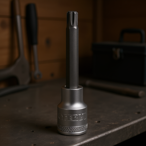 Rallonge de douille Fervi à nervures longues, embout à cliquet 1/4 pouce - Product Image 3