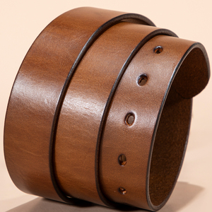 Cinture per bovini gialle primo strato del produttore, cinture con fibbia ad ago da uomo, cinture sigillate a vita larga Casual retrò - Product Image 4