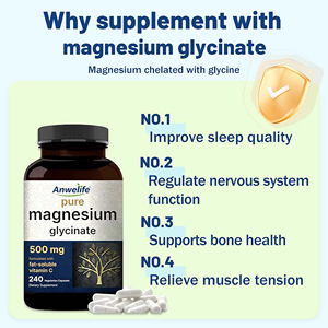 Complément alimentaire de santé OEM, complément de <span class=keywords><strong>glycinate</strong></span> de magnésium, comprimés de <span class=keywords><strong>glycinate</strong></span> de magnésium, capsules de <span class=keywords><strong>glycinate</strong></span> de magnésium - Product Image 3
