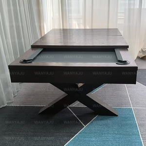 Nouveaux arrivages personnalisés en usine Table <span class=keywords><strong>de</strong></span> billard bon marché pour les grands jeux d'intérieur Table <span class=keywords><strong>de</strong></span> billard <span class=keywords><strong>de</strong></span> bureau combo 3 en 1 avec pieds en métal pour la maison - Product Image 5