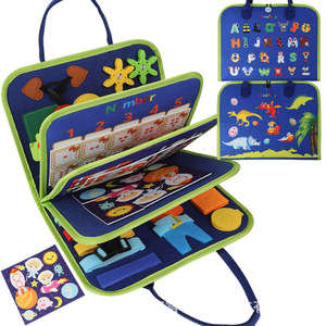 Tablero de Actividades de Fieltro de Fibra Sintética con Certificación CE y CPC, Tablero de Vestir para Niños, Juguete Educativo Temprano DIY para Niños Pequeños - Product Image 1