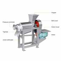 Hoge Efficiënte Industriële Koude Pers Vruchtensap Schroef Extractor Groente Breekpers Dispenser Machine Met Verkoopprijs