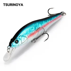 TSURINOYA 80SP Suspending Minnow 80mm 10.3g Fishing Lure Sabre Long Casting Artificial Hard Bait Professional Bass Pike Jerkbait