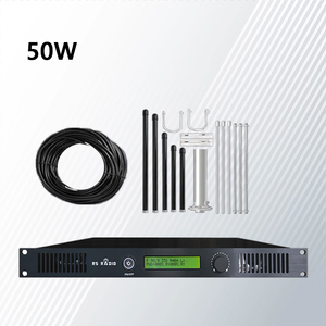 50W 50ワット プロフェッショナルラジオ局<span class=keywords><strong>FM</strong></span>送信機 1/<span class=keywords><strong>2</strong></span>波GPアンテナ付き 教会用オーディオ<span class=keywords><strong>FM</strong></span>送信機 - Product Image 6