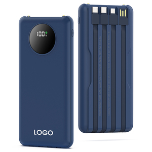 Power Bank Portatile <span class=keywords><strong>con</strong></span> <span class=keywords><strong>Batteria</strong></span> Li-Polymer 10000mAh 20000mAh, Ricarica Rapida PD 22.5W, Display LED e 4 <span class=keywords><strong>Cavi</strong></span> USB Type-C per Android - Product Image 1