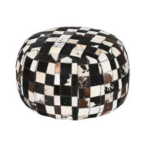 <b>LEATHER</b> FLOOR CUSHION 48X48X35 DARK BROWN - Product Image 2