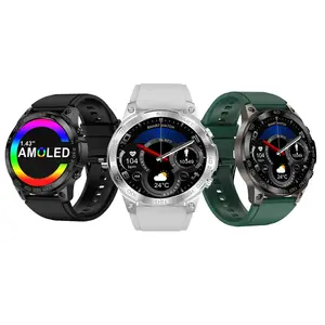 Ultimo NFC Smart Watch DM50 grande schermo 1.43 pollici AMOLED HD telefonata IP68 Deep Waterproof Voice Assistant Music Sports Watch