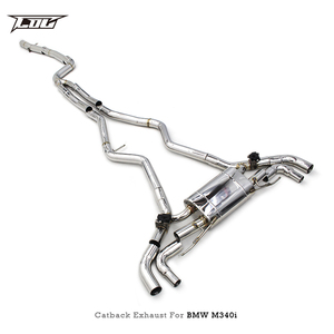 Tubo de Escape con Válvula OEM para Motor BMW B58 3.0T M340 M340i M440 <span class=keywords><strong>M440i</strong></span> G20 G22, Sistema de Escape Catback de Acero Inoxidable Pulido - Product Image 2