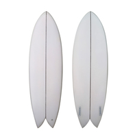 Usine de gros taille personnalisée en mousse queue de poisson planches de surf transparentes planche courte planches de surf dures