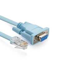 Cable de consola RJ45 macho a RS232 DB9 hembra para enrutador Cisco, firewall, interruptor