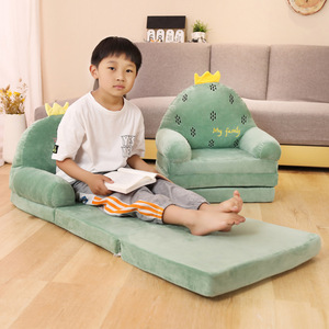 Ghế sofa nhỏ có thể gập lại hoạt hình dễ thương dành cho trẻ em Ghế sofa mềm bằng xốp sang trọng Tatami Ghế lười Ghế đẩu cho bé gái/công chúa/bé/trẻ mới biết đi Phòng ngủ đọc sách - Product Image 2