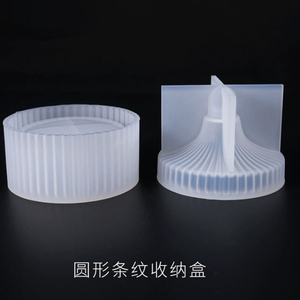 Khuôn silicon nhựa resin hình vương miện, kiểu dáng mới, hộp đựng tròn sọc, giao hàng nhanh, dùng làm dụng cụ làm bánh tự làm - Product Image 2