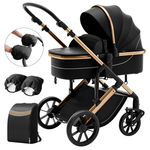 Fangzhuo Trade Pushchair Compact Lightweight Travel Baby Two Way <b>Trolley</b> Pram 2 in 1 Stroller <b>Foldable</b> - Product Image 3