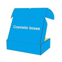 Boîte de papier de couleur de cosmétiques populaires personnalisés emballage de boîte pliante