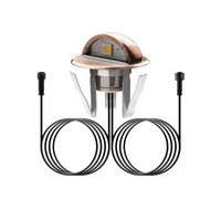 12V IP65 basse tension demi-lune paupière LED pont Rail escalier clôture lumières applique murale jardin terrasse Kit d'éclairage