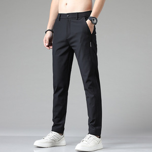 <span class=keywords><strong>Pantalon</strong></span> décontracté en soie glacée pour homme, <span class=keywords><strong>pantalon</strong></span> de travail épais d'hiver, tendance, ample, droit, respirant, <span class=keywords><strong>pantalon</strong></span> de sport, <span class=keywords><strong>pantalon</strong></span> pour homme - Product Image 6