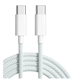 Cable Trenzado USB-C a C de 60W con Blindaje de Lámina y Conductor de Cobre Puro para Carga Rápida de la Serie iPhone 15 - Product Image 1
