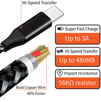 Câble USB de charge rapide 3A à bas prix en gros, compatible avec iPhone 13 Pro Max Mini, câble de synchronisation de données de charge rapide pour téléphone
