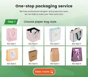 カスタムロゴ入り、名入れビジネスプレゼンテーション、イベント、パーティー、ギフト用サテンリボンハンドル付きショッピングバッグ、衣料品用ラミネート加工 - Product Image 2