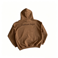 Sweat-shirt à capuche surdimensionné pour homme en coton 100% de haute qualité, logo imprimé au dos, pull décontracté, style streetwear